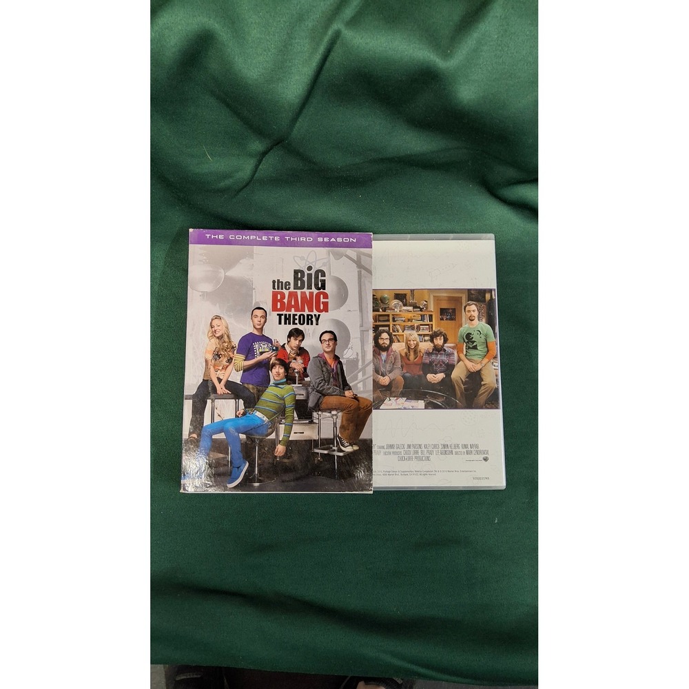 The Big Bang Theory The Complete Third Season 3-Disc DVD Set2010 Warner Bros(b7)